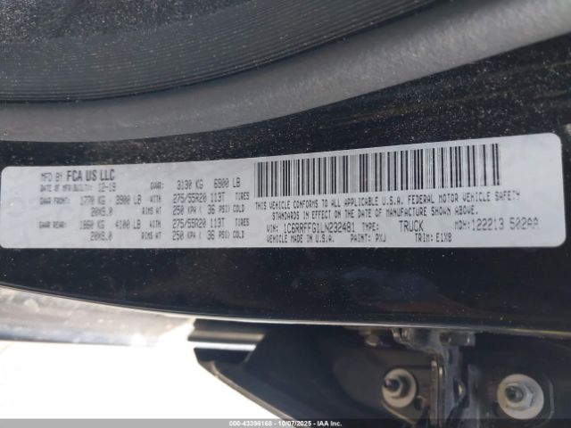 2020 RAM 1500 1C6RRFFG1LN232481 Photo 8