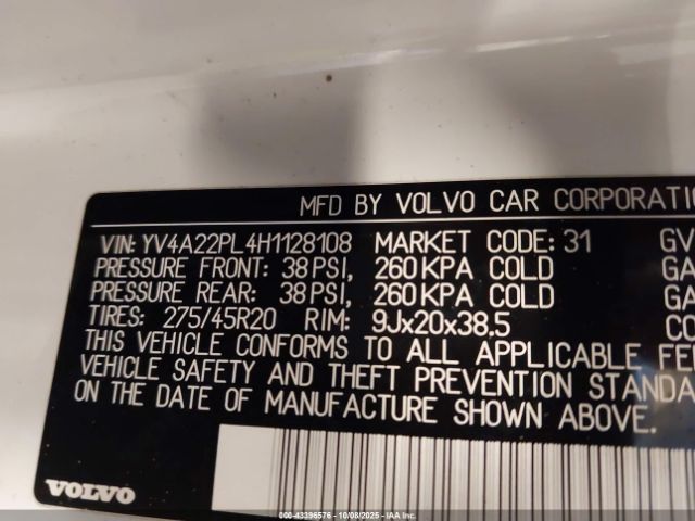 2017 VOLVO XC90 YV4A22PL4H1128108 Photo 8