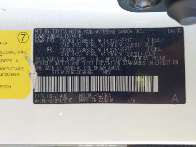 2005 LEXUS RX 330 2T2HA31U65C068993 Photo 8