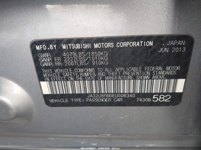 2014 MITSUBISHI LANCER JA32U8FW0EU006340 Photo 8