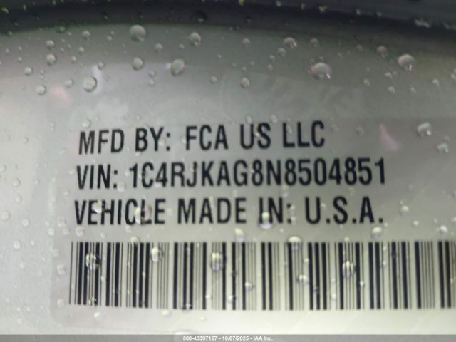 2022 JEEP GRAND CHEROKEE L 1C4RJKAG8N8504851 Photo 8