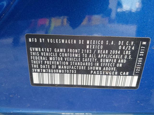 2024 VOLKSWAGEN JETTA 3VW7M7BU9RM070793 Photo 8