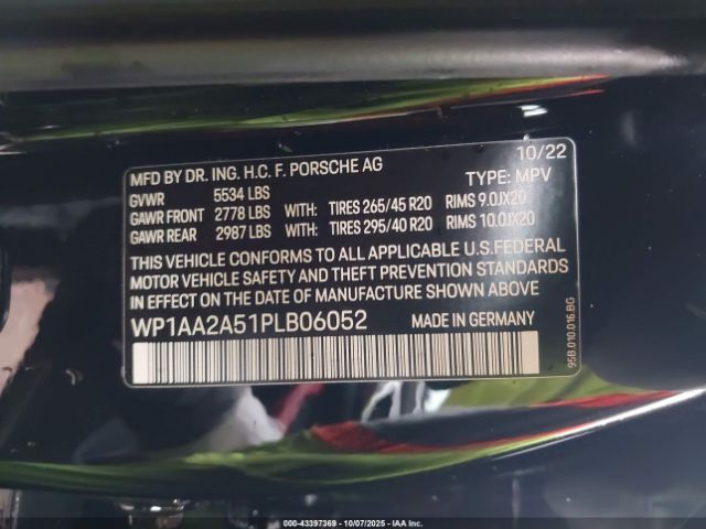 2023 PORSCHE MACAN WP1AA2A51PLB06052 Photo 8