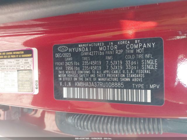 2024 HYUNDAI KONA KM8HA3A37RU108885 Photo 8