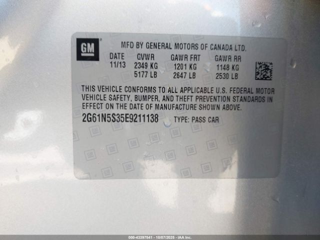 2014 CADILLAC XTS 2G61N5S35E9211138 Photo 8