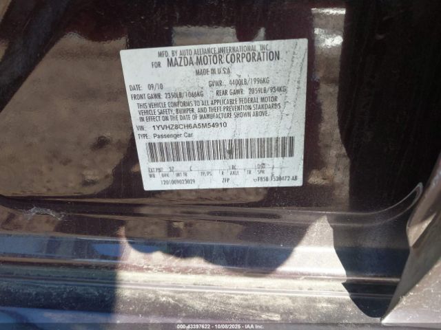 2010 MAZDA MAZDA6 1YVHZ8CH6A5M54910 Photo 8