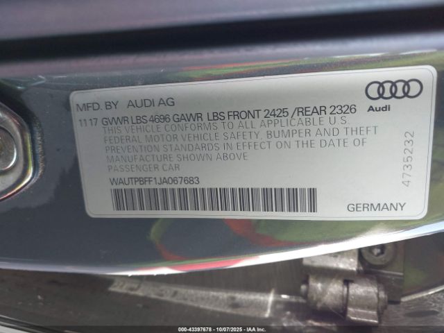 2018 AUDI A3 E-TRON WAUTPBFF1JA067683 Photo 8