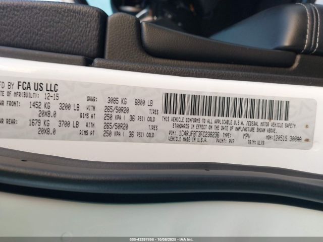 2015 JEEP GRAND CHEROKEE 1C4RJFBT3FC238236 Photo 8