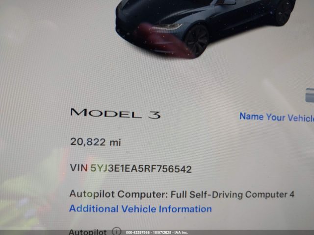 2024 TESLA MODEL 3 5YJ3E1EA5RF756542 Photo 6