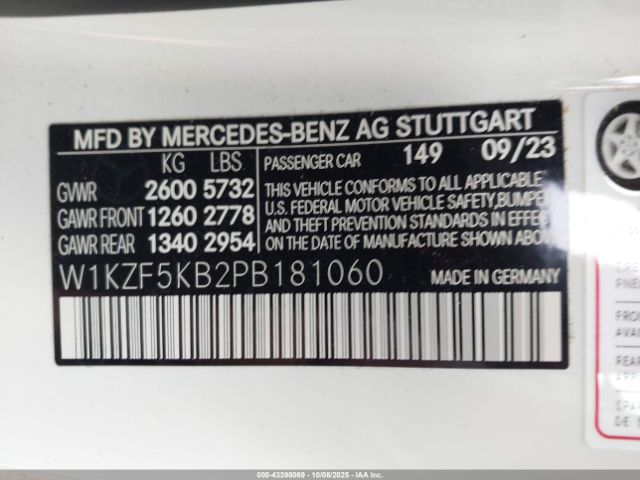 2023 MERCEDES-BENZ E 450 W1KZF5KB2PB181060 Photo 8