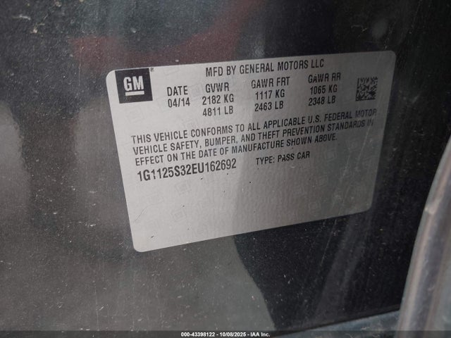 1G1125S32EU162692 Chevrolet Impala 2lt