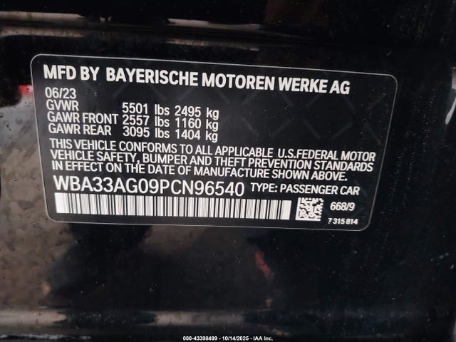 2023 BMW 530E WBA33AG09PCN96540 Photo 8