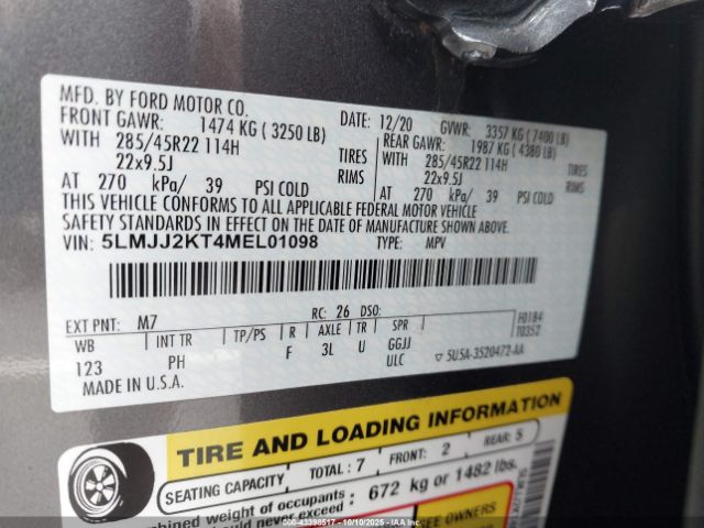 2021 LINCOLN NAVIGATOR 5LMJJ2KT4MEL01098 Photo 8