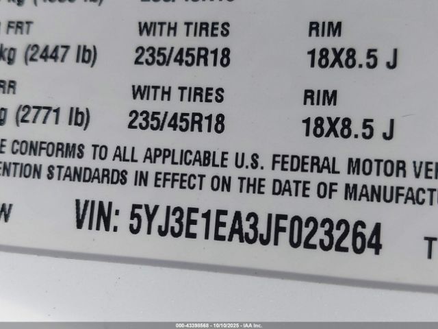 2018 TESLA MODEL 3 5YJ3E1EA3JF023264 Photo 8