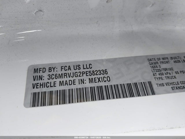 2023 RAM PROMASTER 3500 3C6MRVJG2PE582336 Photo 8