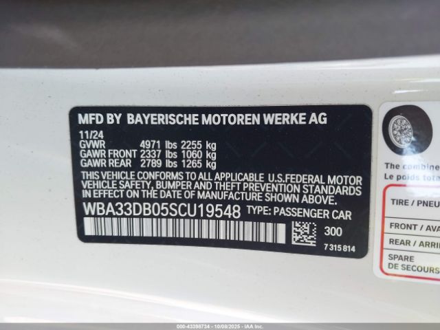 2025 BMW 4 SERIES WBA33DB05SCU19548 Photo 8