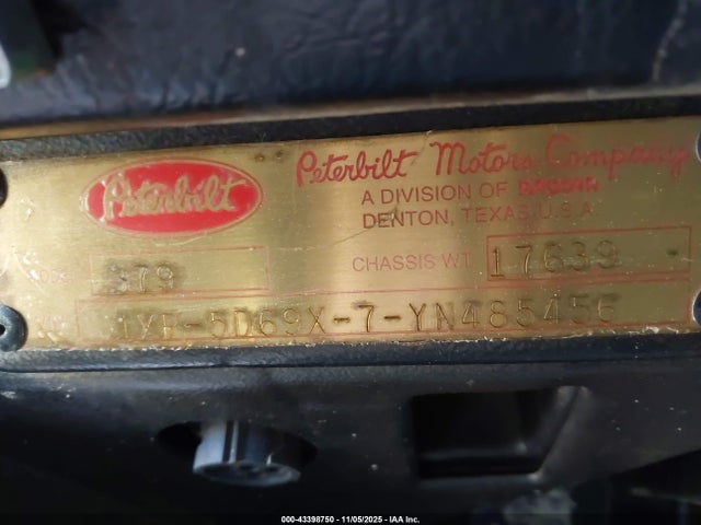 Продаж на аукціоні авто 2000 Peterbilt 379, vin: 1XP5D69X7YN485456, номер лоту: 43398750