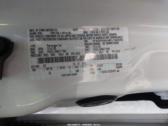 2015 FORD C-MAX HYBRID 1FADP5AU4FL120375 Photo 8