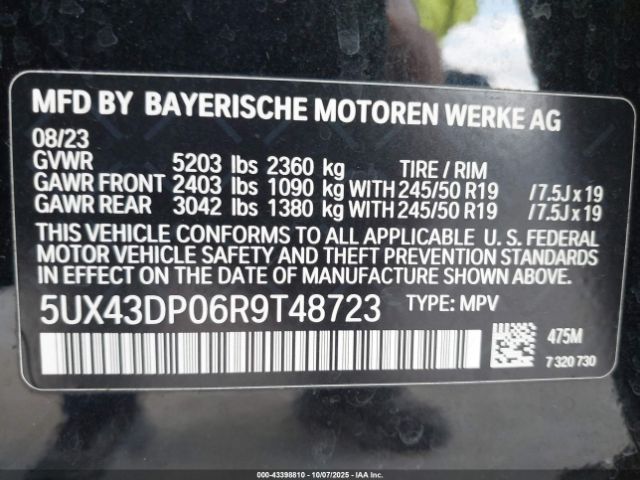 2024 BMW X3 5UX43DP06R9T48723 Photo 8
