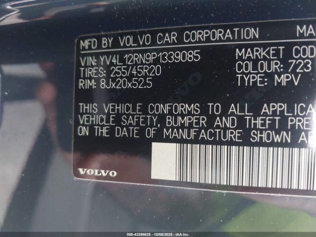 2023 VOLVO XC60 YV4L12RN9P1339085 Photo 8