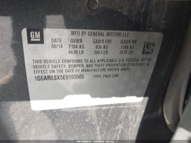 2014 CADILLAC CTS 1G6AR5SX5E0193905 Photo 8