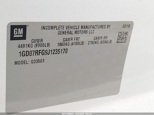 GMC l96 - flexible fuel engine, iron 2018 1GD07RFG9J1235170 Image 8