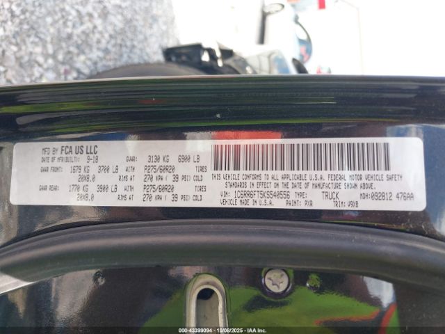 2019 RAM 1500 CLASSIC 1C6RR6FT5KS540556 Photo 8