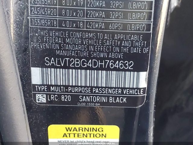 2013 LAND ROVER RANGE ROVER EVOQUE SALVT2BG4DH764632 Photo 8