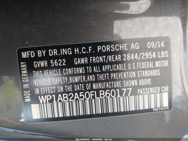 2015 PORSCHE MACAN WP1AB2A50FLB60177 Photo 8