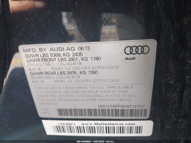 2014 AUDI Q5 WA1LFAFP9EA013752 Photo 8