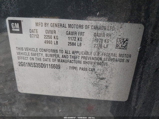 2013 CADILLAC XTS 2G61N5S35D9116609 Photo 8