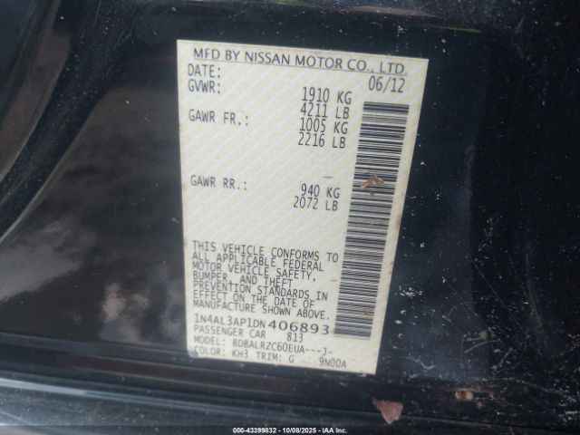 2013 NISSAN ALTIMA 1N4AL3AP1DN406893 Photo 8