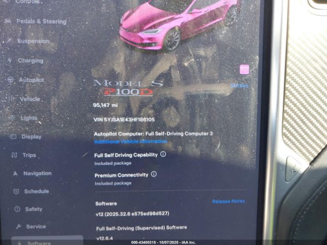 2017 TESLA MODEL S 5YJSA1E43HF186105 Photo 6