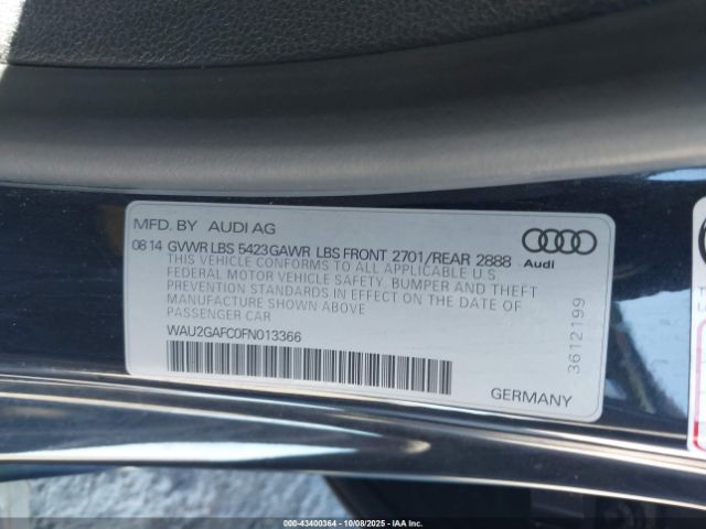 2015 AUDI A7 WAU2GAFC0FN013366 Photo 8