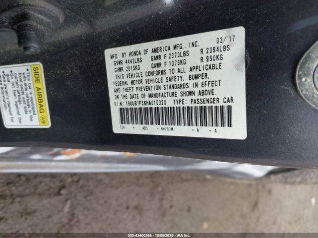 2017 ACURA TLX 19UUB1F56HA010320 Photo 8