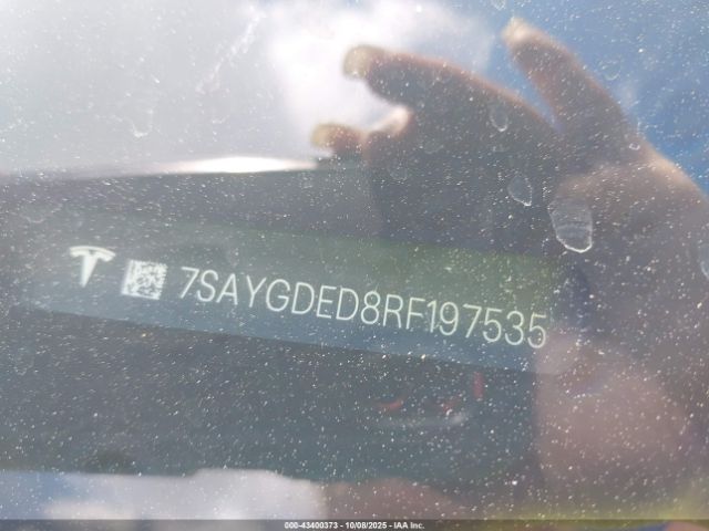 2024 TESLA MODEL Y 7SAYGDED8RF197535 Photo 8