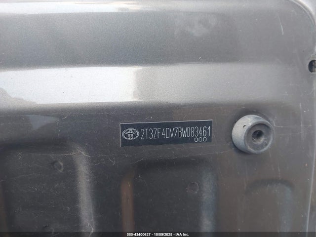 Aukcja sprzedaży 2011 Toyota Rav4, vin: 2T3ZF4DV7BW083461, numer aukcji: 43400627