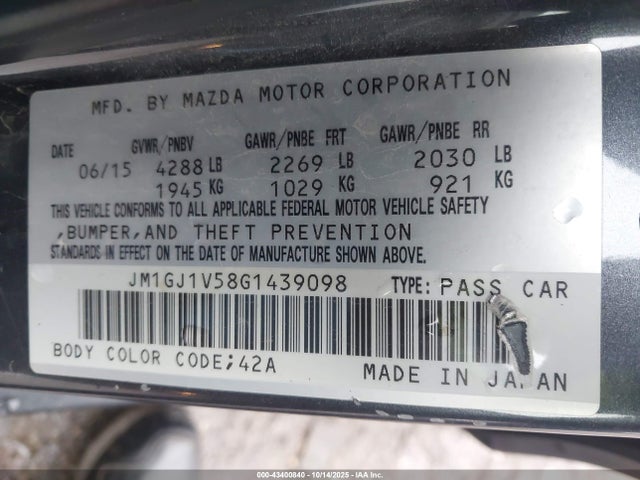 JM1GJ1V58G1439098 Mazda py
