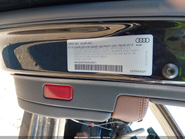 2019 AUDI A4 WAUENAF49KA039641 Photo 8