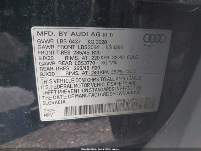 2018 AUDI Q7 WA1LHAF72JD019072 Photo 8