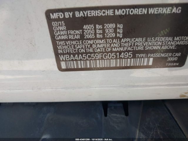 2015 BMW 428 GRAN COUPE WBA4A5C59FG051495 Photo 8