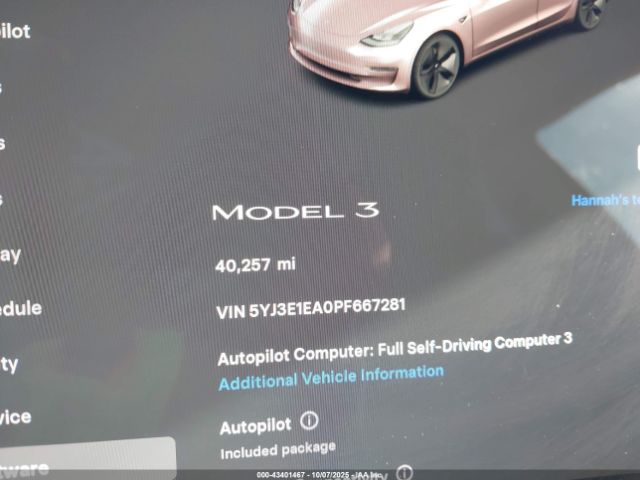 2023 TESLA MODEL 3 5YJ3E1EA0PF667281 Photo 6