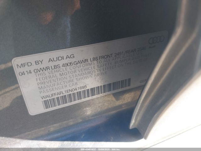 2014 AUDI A4 WAUFFAFL1EN041695 Photo 8