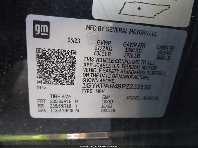 2023 CADILLAC XT6 1GYKPAR49PZ232130 Photo 8