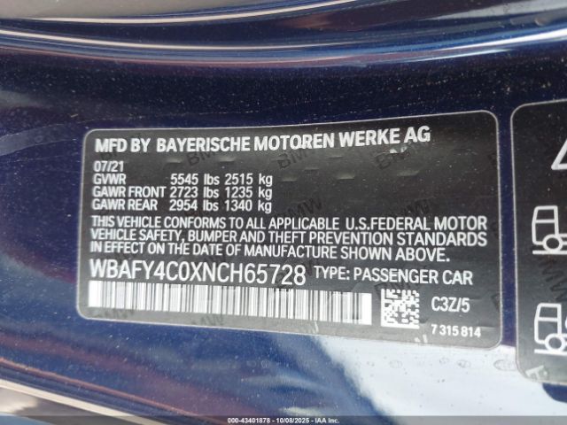 2022 BMW M850I WBAFY4C0XNCH65728 Photo 8