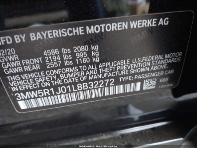 2020 BMW 330I 3MW5R1J01L8B32272 Photo 8