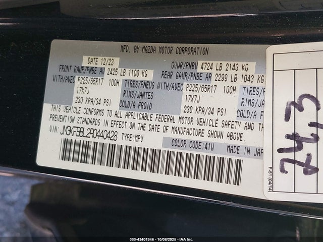 Mazda py 2024 JM3KFBBL2R0440428 Image 9