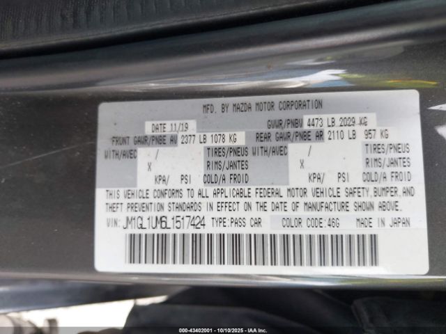 2020 MAZDA MAZDA6 JM1GL1UM6L1517424 Photo 8
