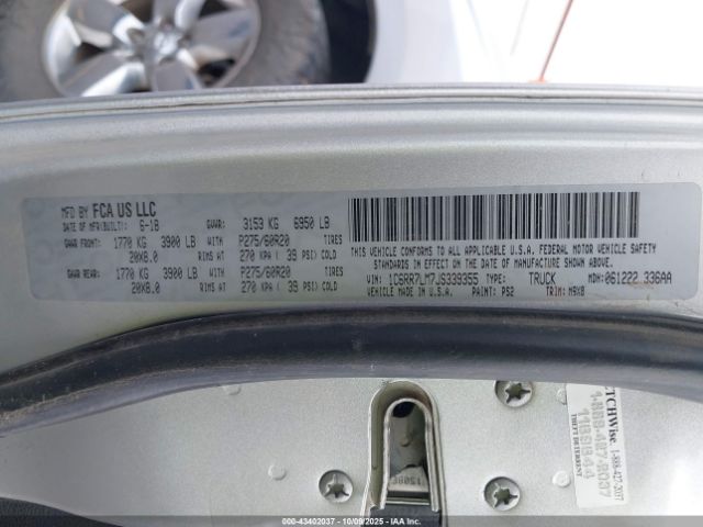 2018 RAM 1500 1C6RR7LM7JS339355 Photo 8