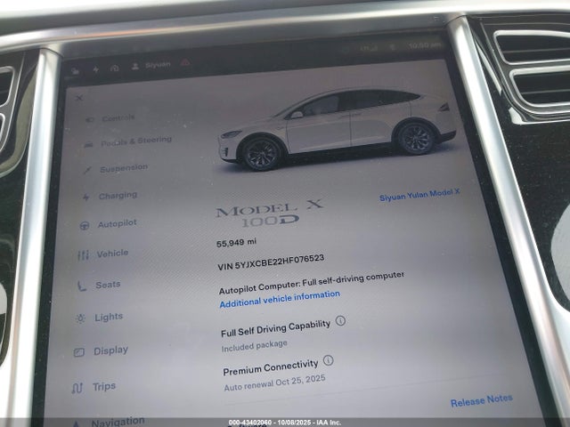 2017 TESLA MODEL X 5YJXCBE22HF076523 Photo 6